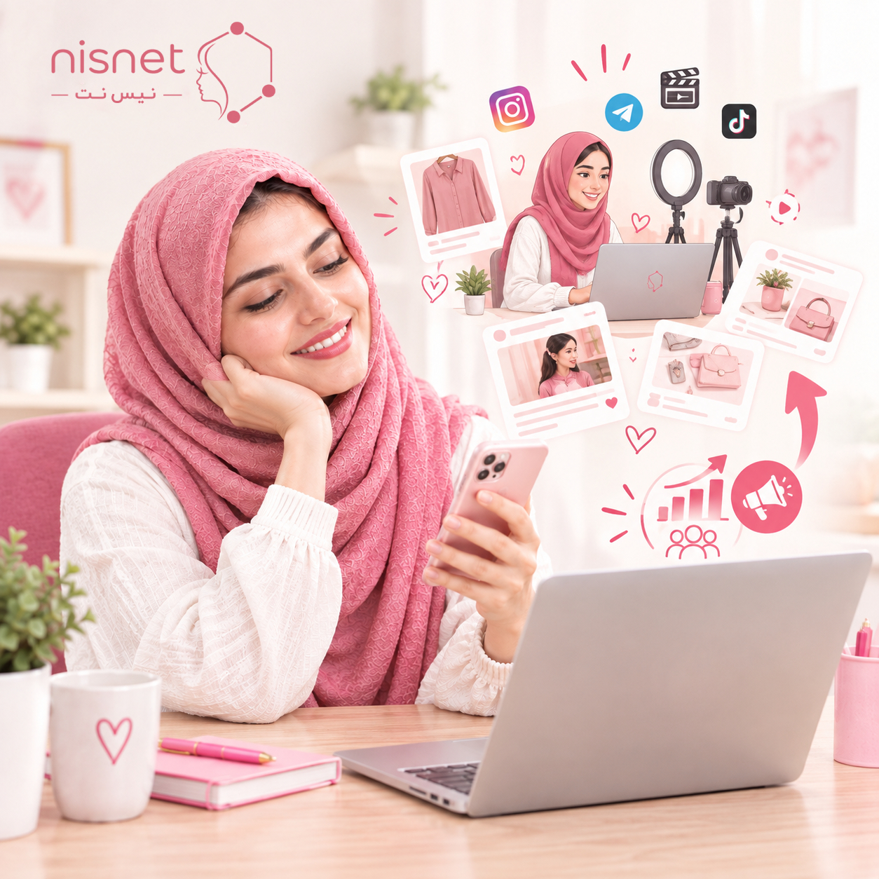 فعالیت آنلاین با نیس نت