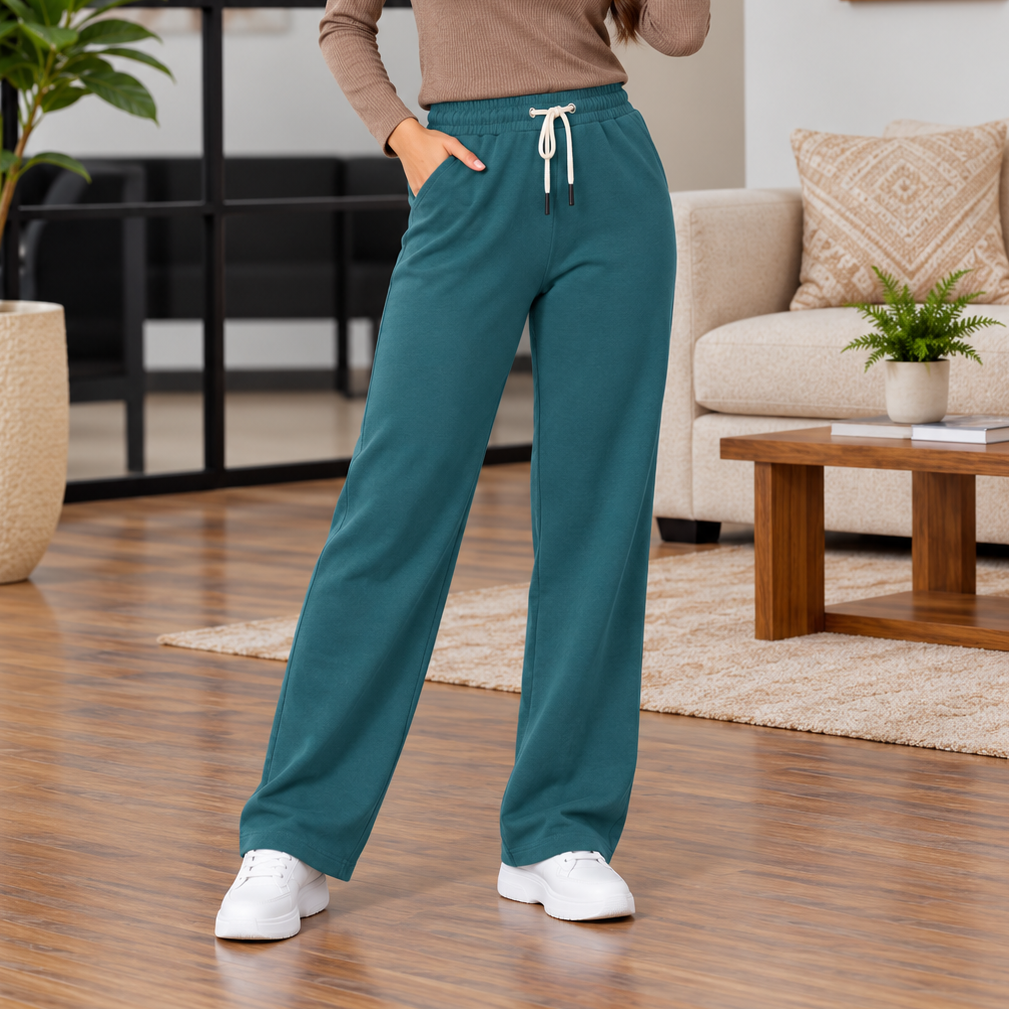 شلوار راحتی زنانه راسته - سبز